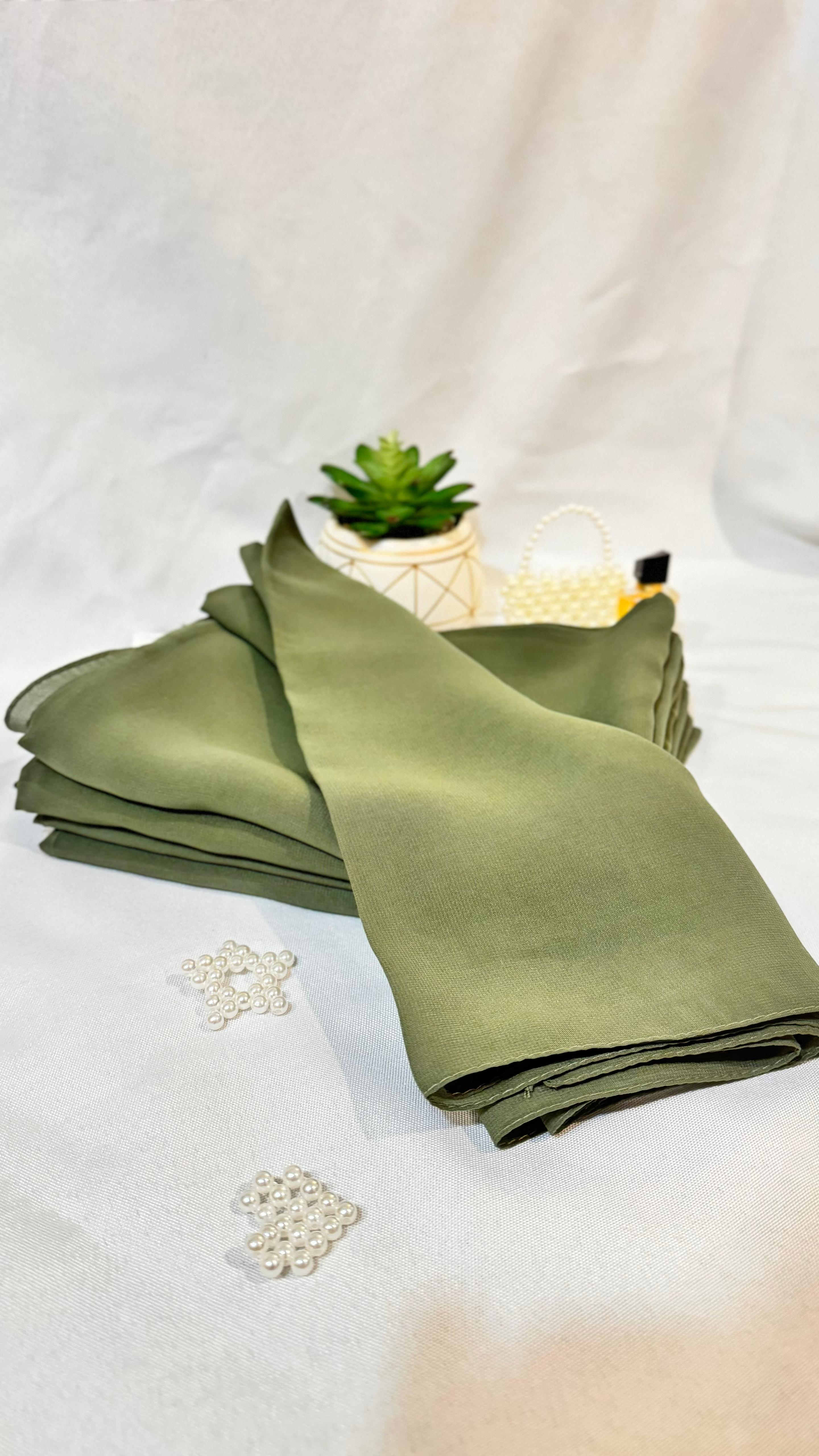 Chiffon Olive Green