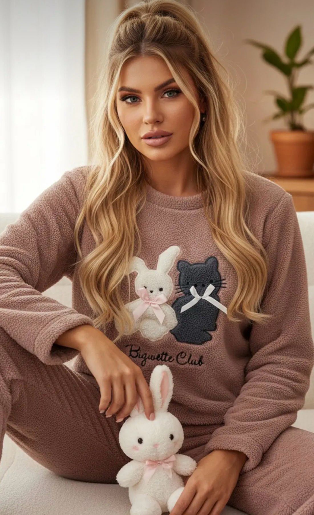 Bunny & Cat Pajama Set