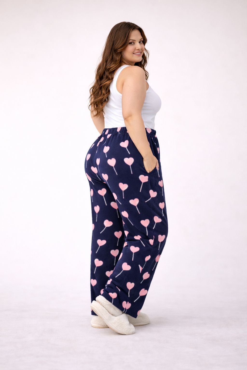 Heart Lollipop Cozy Pajama Pants