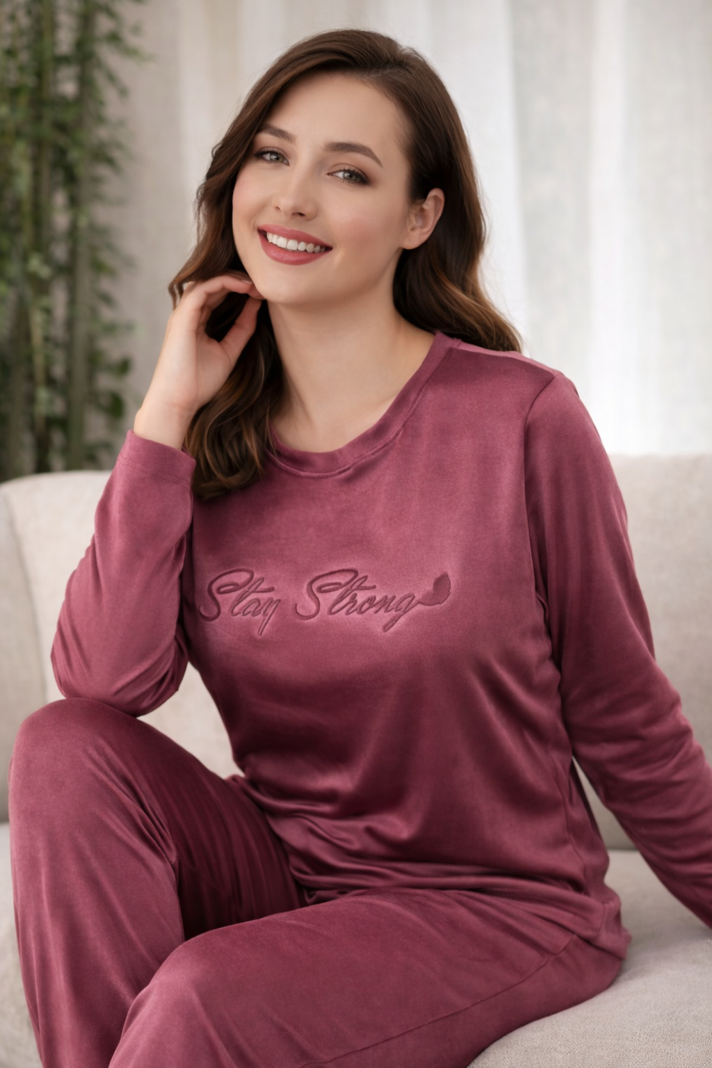 Soft Velvet Pajama Set