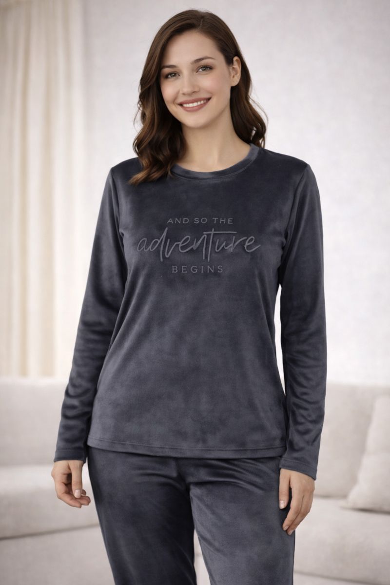 Soft Velvet Set – Grey