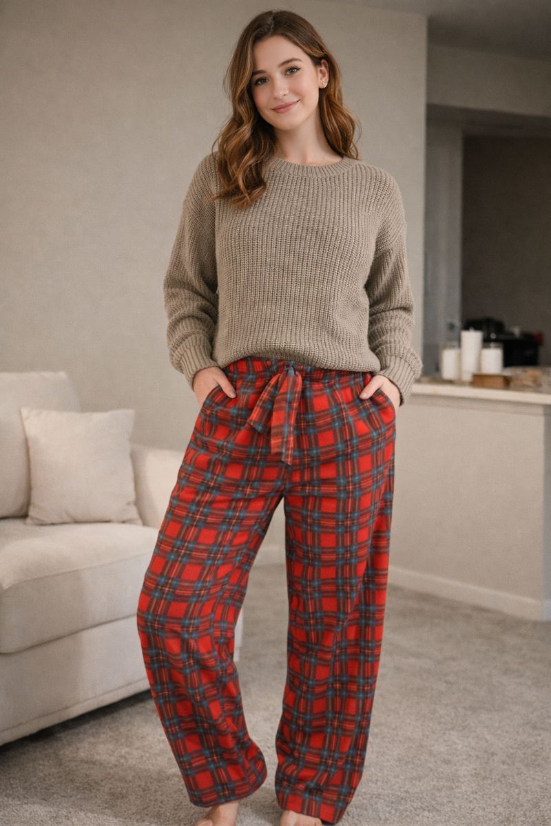  Karo Plaid Flannel Lounge Pants