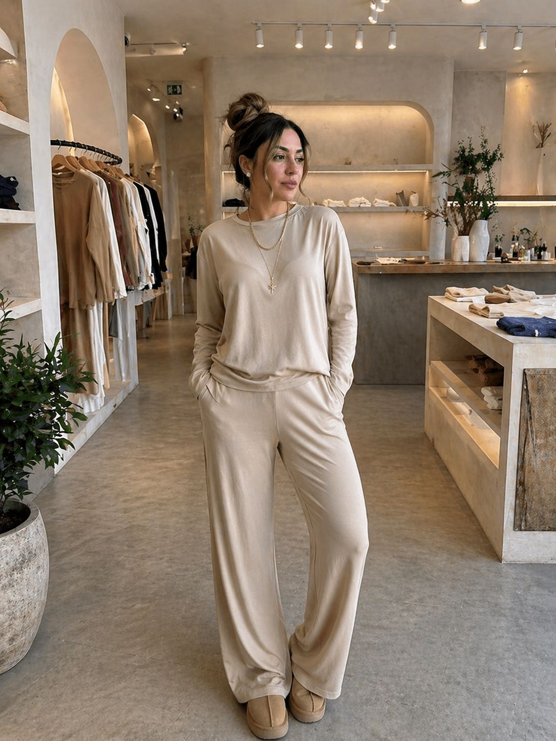 Beige Lounge Set