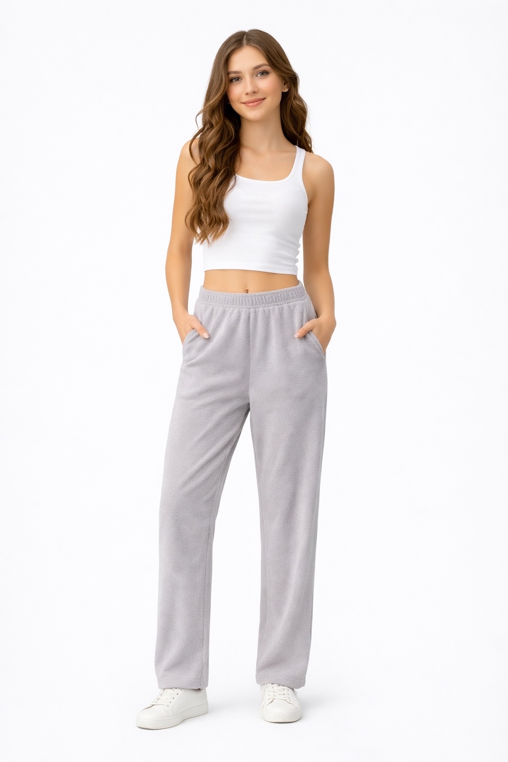 Grey Cozy Fleece Pants